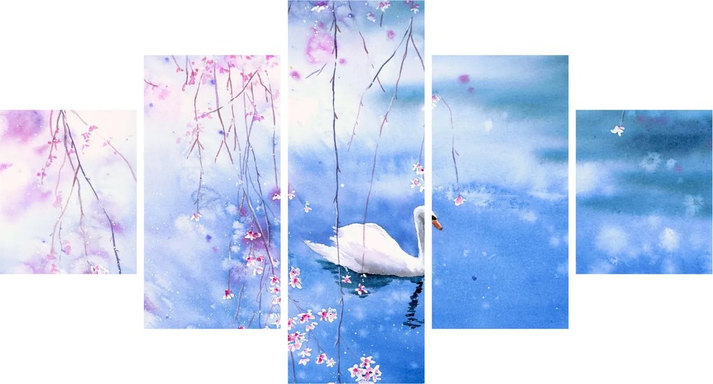 Obraz - Magiczne jezioro (125x70 cm)