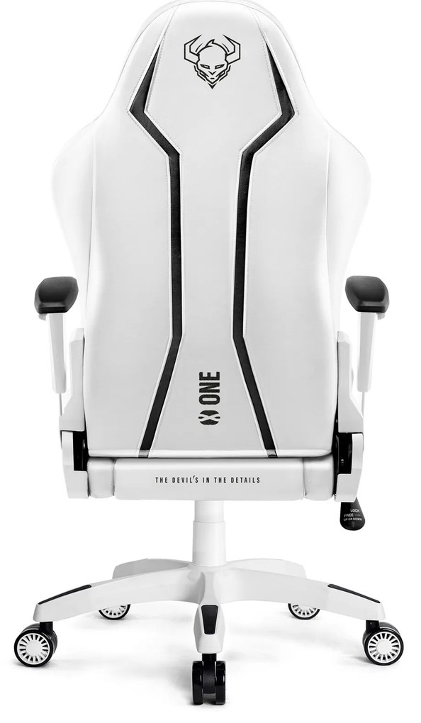 Fotel gamingowy Diablo X-One 2.0 Small: biało-czarny