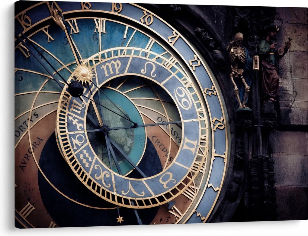 Obraz - Praski zegar astronomiczny, Praga (70x50 cm)