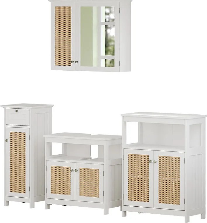 Zestaw mebli łazienkowych biały 60x30x60 rosario