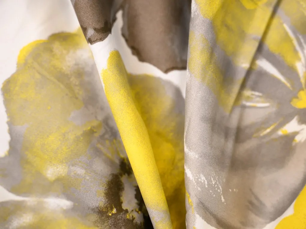 PrzytulneMieszkanie.pl PrzytulneMieszkanie.pl Pościel z mikrofibry FEONELLE żółto-szara Rozmiar pościeli: 70 x 90 cm | 140 x 200 cm