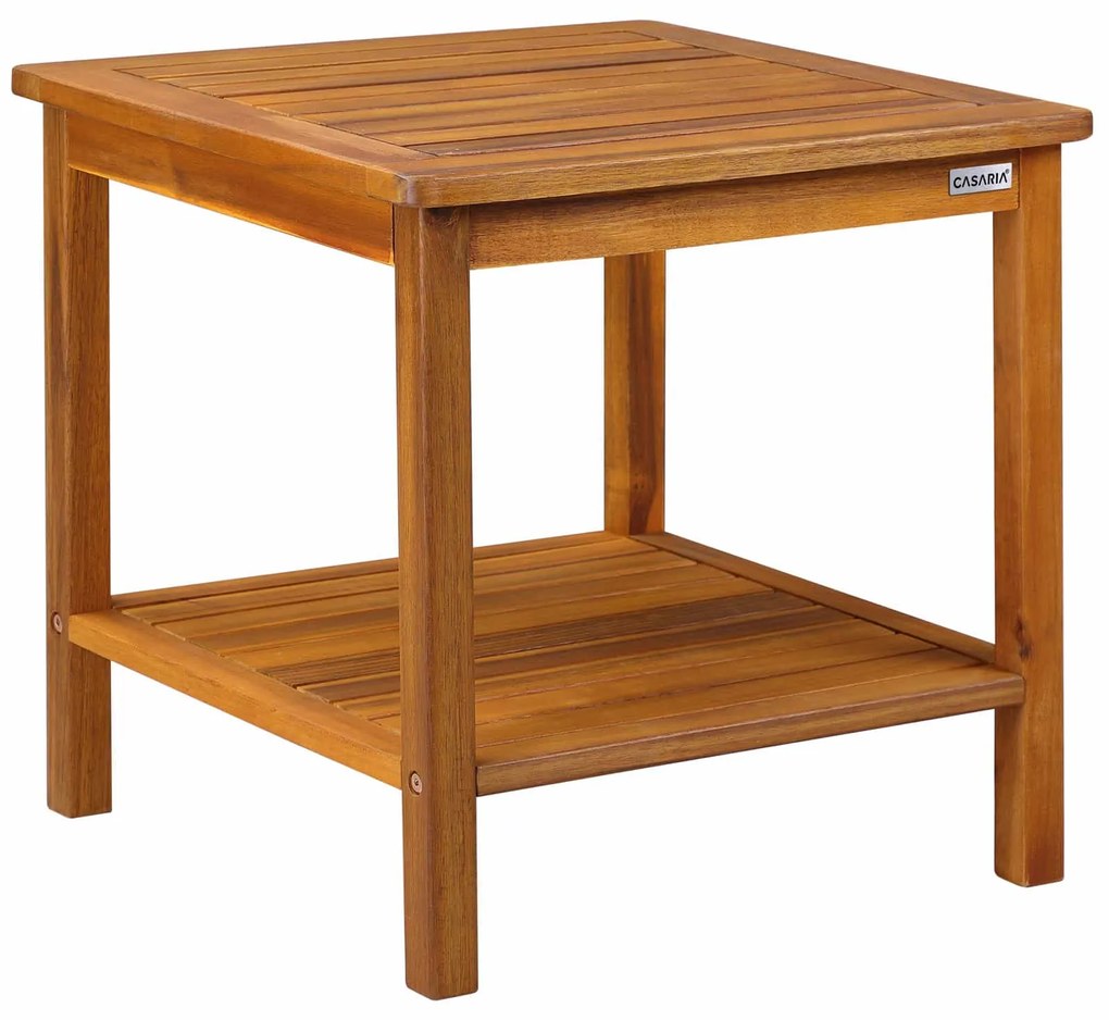 Drewniany stolik WASHINGTON, 45x45x45cm, brązowa Casaria