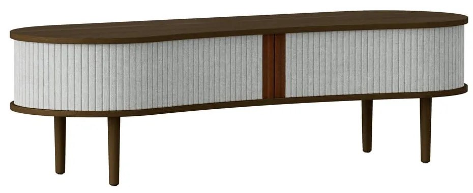 Szaro-brązowa szafka pod TV w dekorze dębu 140x40 cm Audacious – UMAGE