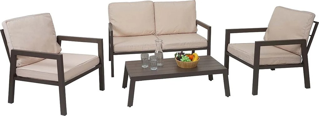 Zestaw MCW-L64 (zestaw 4 sztuk),  tapicerka kremowo-biała