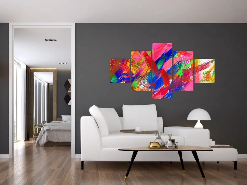 Obraz - Kolorowa abstrakcja (125x70 cm)