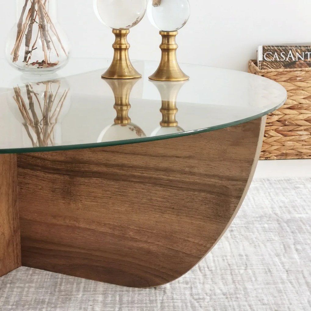 Stolik konferencyjny Lily Walnut