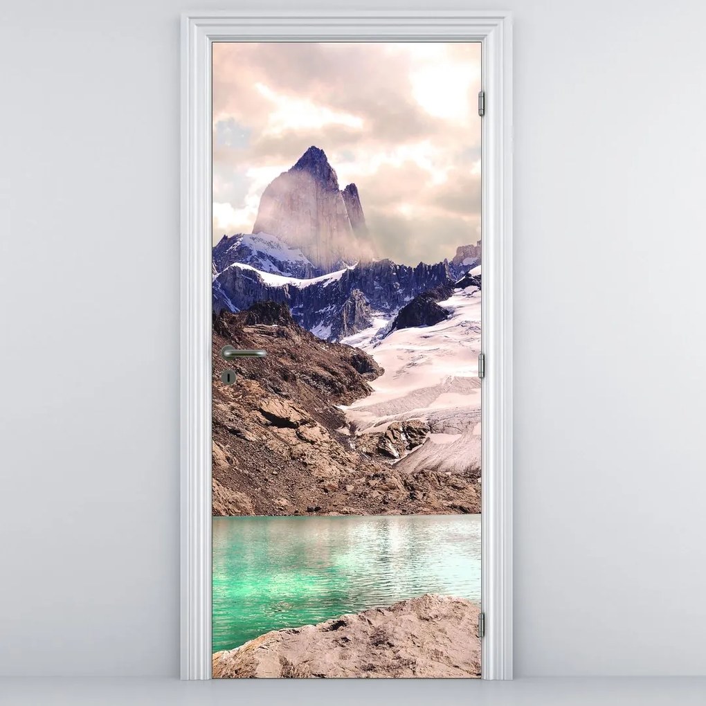 Fototapeta na drzwi - Górskie jezioro (95x205cm)