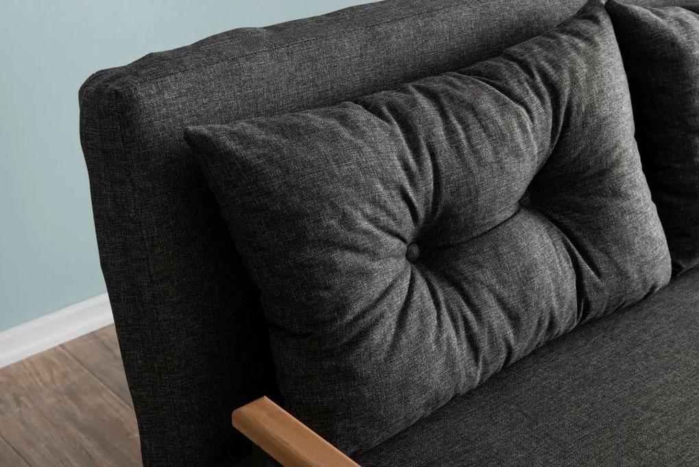 Sofa rozkładana Sando 2 ciemnoszara