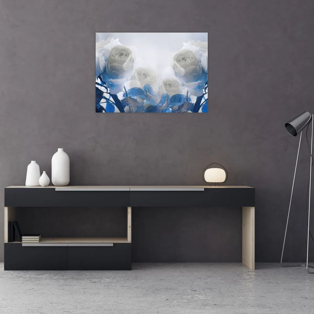 Obraz - Białe róże (70x50 cm)