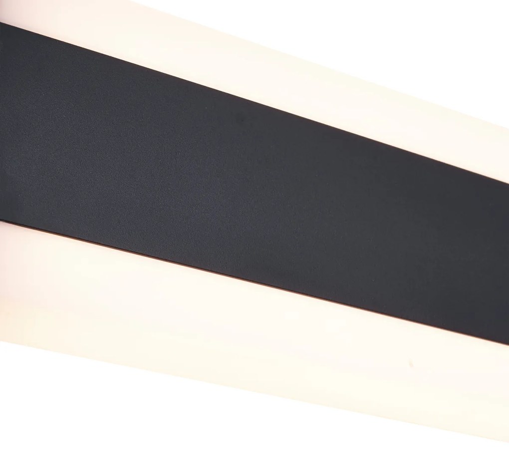 Zewnetrzna Nowoczesny Kinkiet / Lampa scienna czarny 30 cm z LED CCT IP54 - Vanya Nowoczesny Oswietlenie zewnetrzne