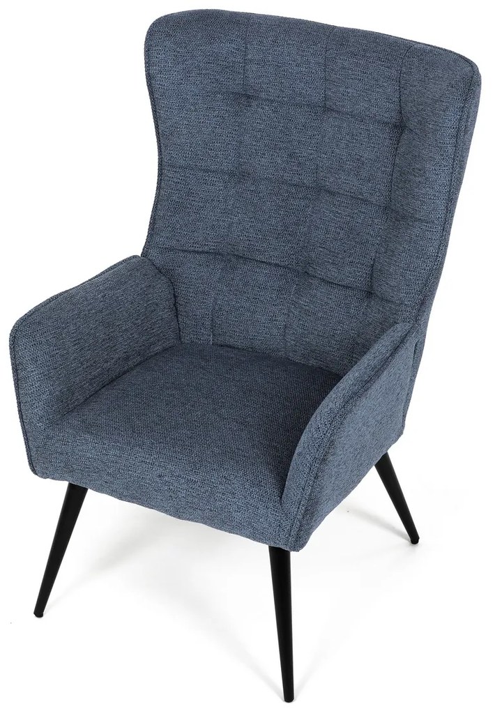 Fotel relaksacyjny 315 BLUE2, ciemnoniebieski