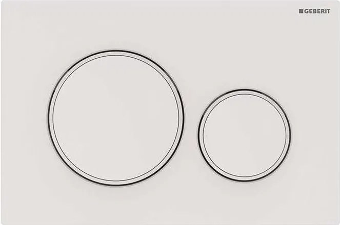 Geberit 115.882.01.1 - Przycisk spłukujący Sigma20 24,6x16,4 cm biały
