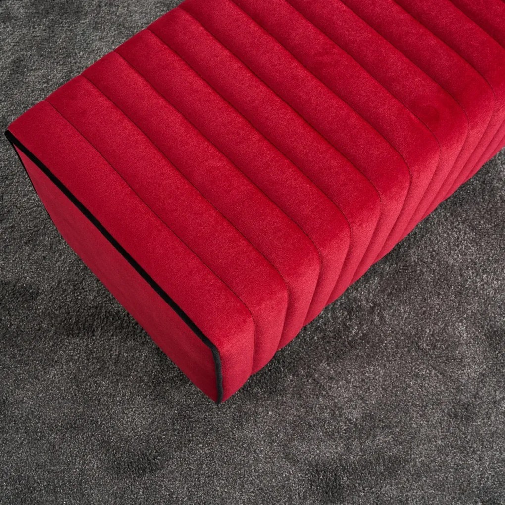 Taboret Mabel Pouf Czerwony