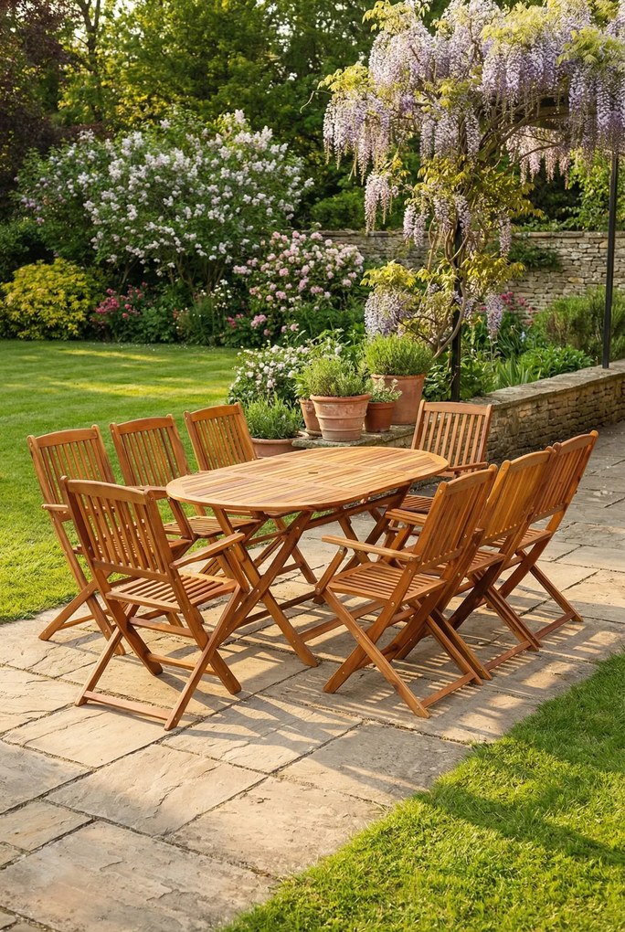 Zestaw drewnianych mebli ogrodowych A3-F89