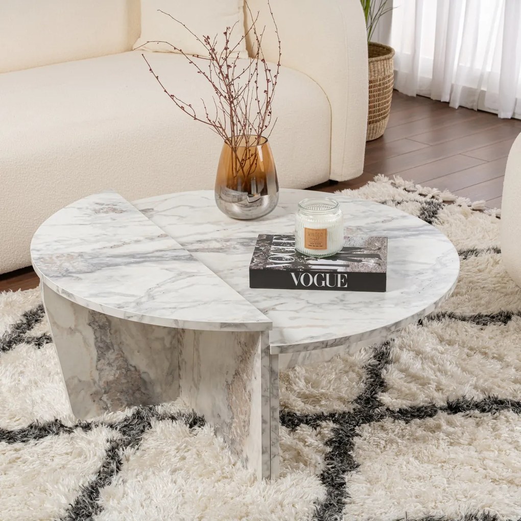 Stolik kawowy Orion Freesia Marble