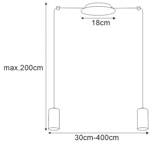 Lampa wisząca tuba z regulacją zwisów - S784 Happy 10X