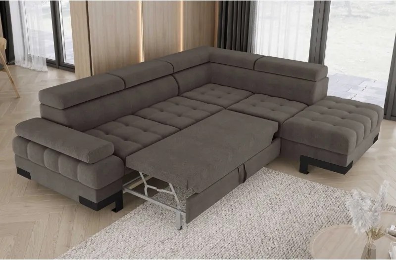 Narożnik SELVA L z funkcją spania i pojemnikiem AUSTIN 05 WERSAL