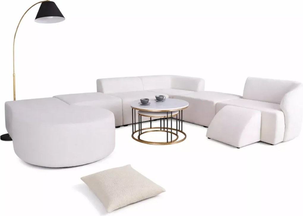 Modułowy narożnik Rimini XII w nowoczesnym designie z pianką HR45