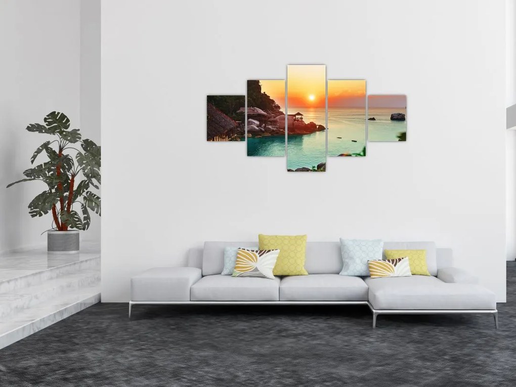 Obraz pięknej plaży (125x70 cm)