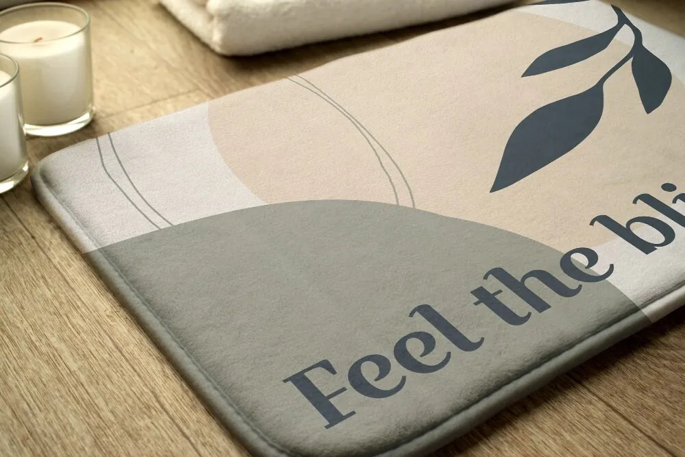 Dywanik antypoślizgowy do łazienki Dywanik antypoślizgowy do łazienki Roślina Liść