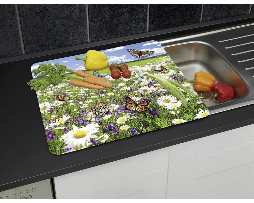 Płyta ochronna na ścianę przy kuchence ze szkła hartowanego 50x56 cm – Maximex