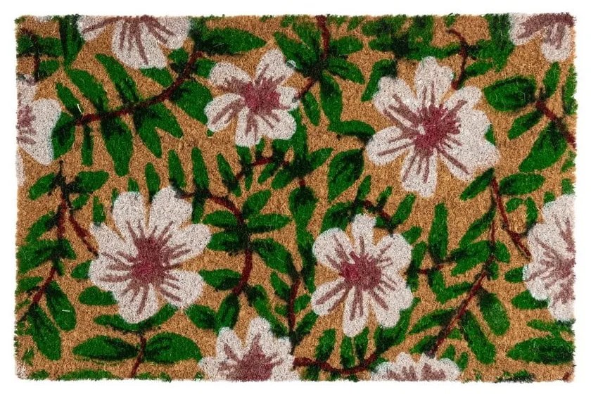 Wycieraczka z włókna kokosowego 40x60 cm Leafy – Casa Selección