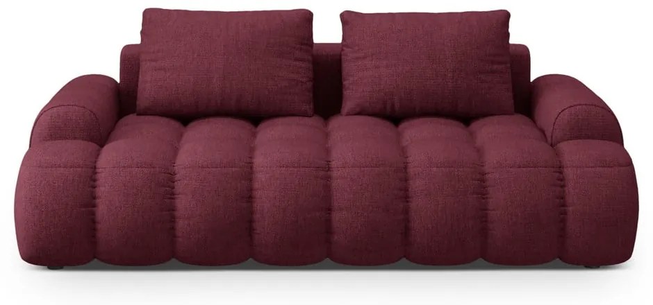 Bordowa sofa 200 cm Linz – Cosmopolitan Design