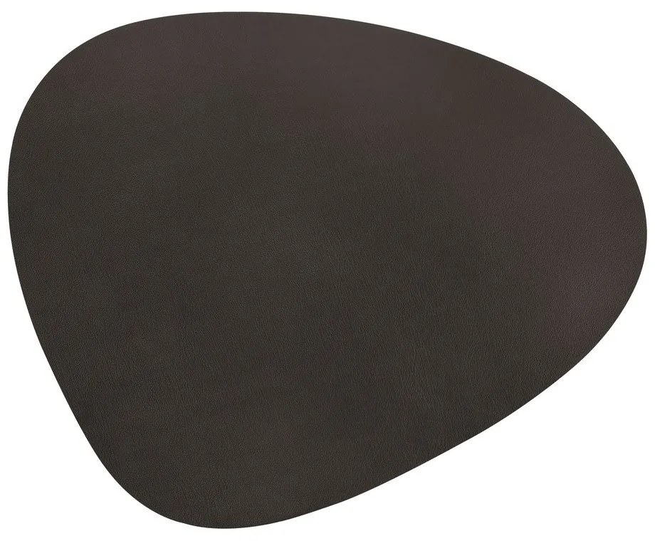Ciemnoszara skóra na podłogę 115x135 cm Curve XXXL Bull – LIND DNA