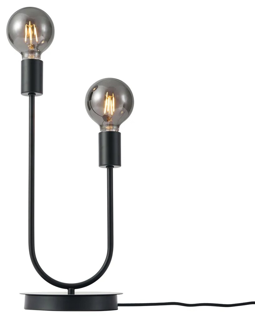 Lampa stołowa Art Deco czarna 2-źródła światła - Tuning ArtDeco Oswietlenie wewnetrzne