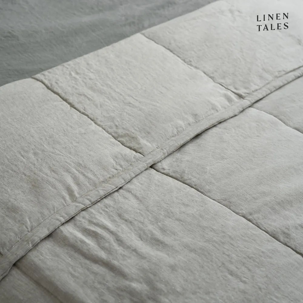 Lniana pikowana narzuta 200x220 cm Melange – Linen Tales