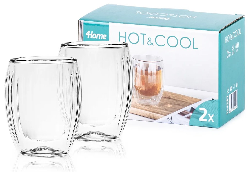 4Home Szklanka termiczna Hot&Cool Juicy 120 ml, 2 szt.