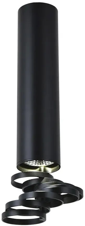 Czarna metalowa lampa sufitowa - D242 M0-H74