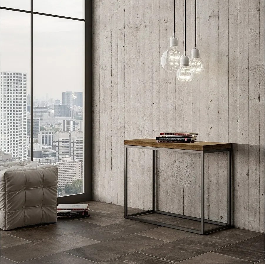 Otwór konsoli 90x45/90 cm Nordica Libra Quercia Natura Struktura antracyt