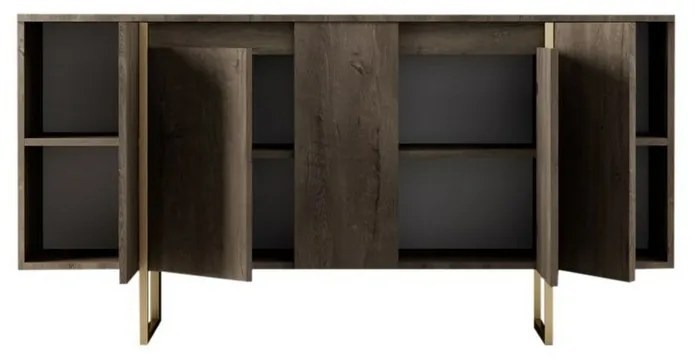 Szafka Luxe Walnut and Gold