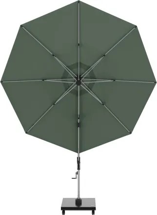 KNIRPS 320 x 320 cm - luksusowy wahadłowy parasol ogrodowy z drążkiem bocznym : Kolor parasola - Aloes