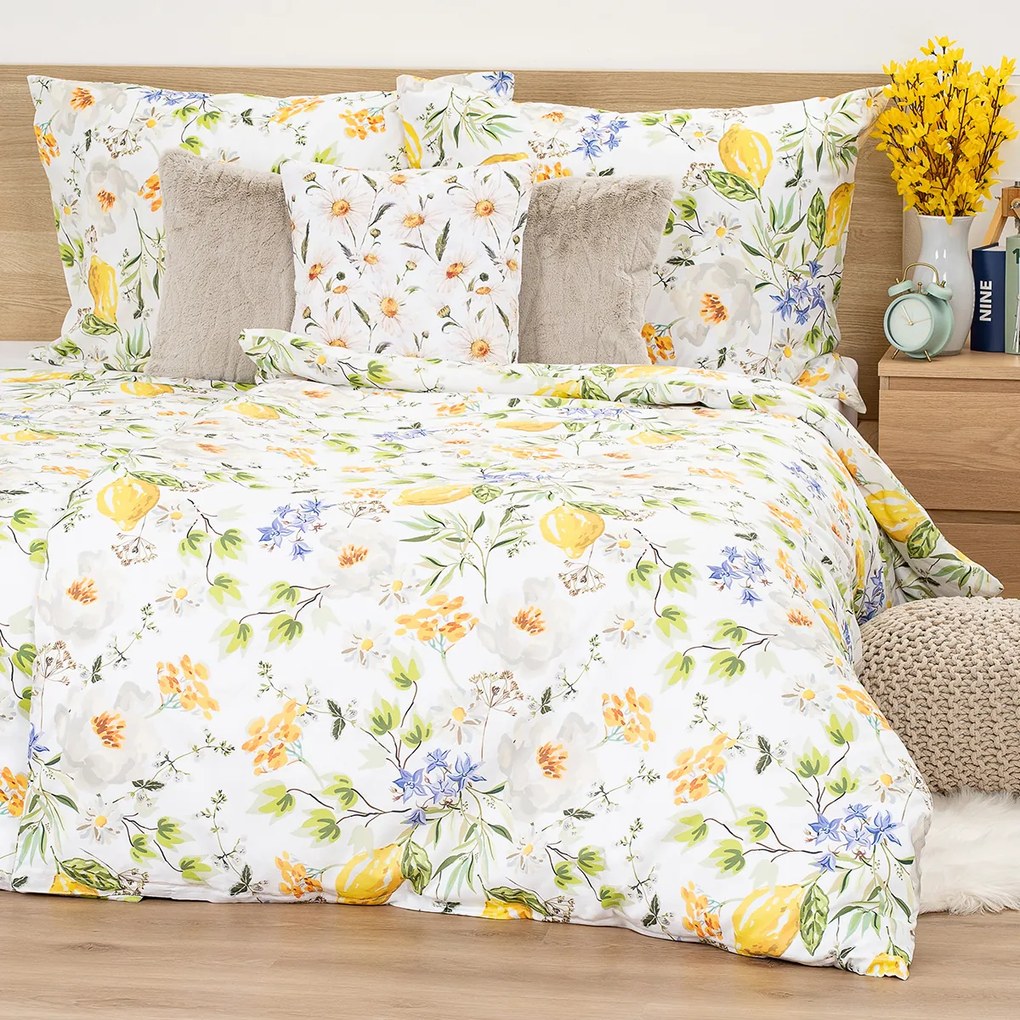 4Home Pościel bawełniana Lemon Delight, 140 x 200 cm, 70 x 90 cm, 140 x 200 cm, 70 x 90 cm