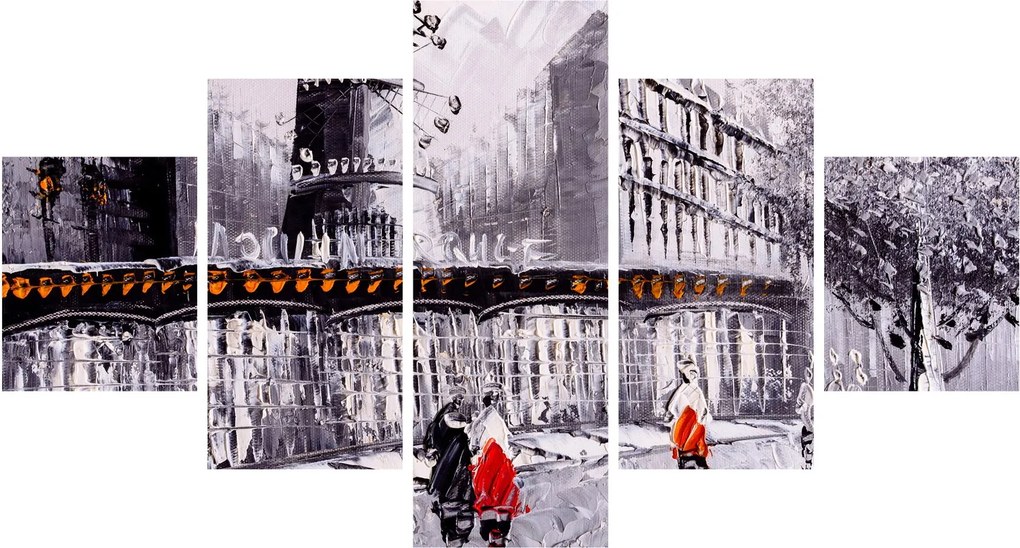 Obraz - Obraz olejny przedstawiający miasto II. (125x70 cm)