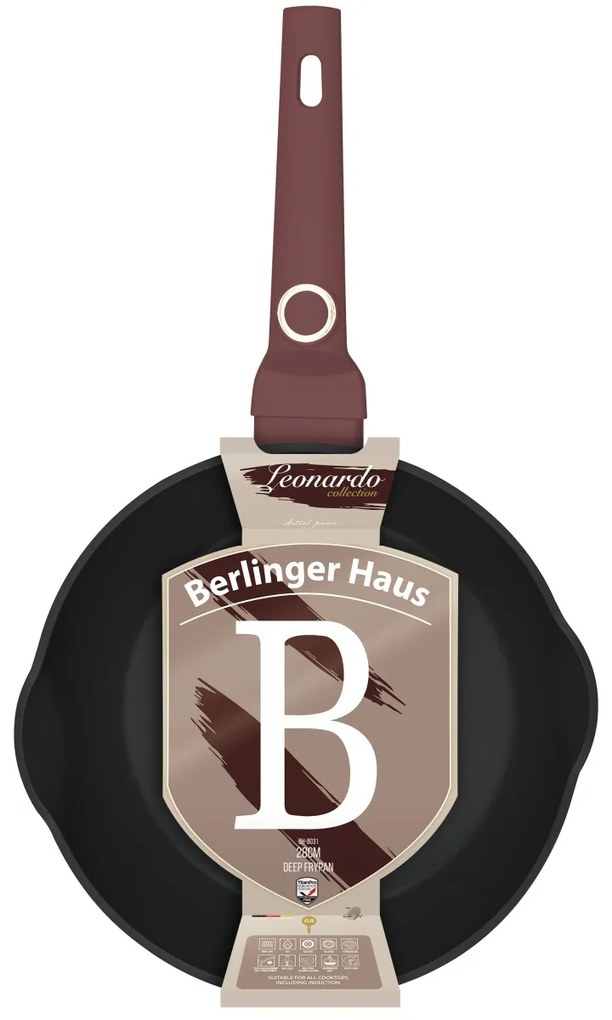 BerlingerHaus Głęboka patelnia z wylewkami Leonardo 28 cm