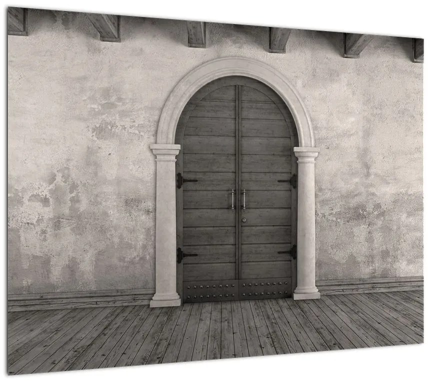 Obraz - Tajemnicze drzwi (70x50 cm)
