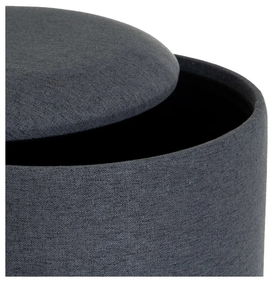 Ciemnoszare pufy zestaw 2 szt. – Casa Selección