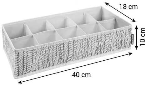 Tescoma Organizer na skarpetki i bieliznę FANCY HOME, 40 x 18 x 10 cm, śmietanowy, S
