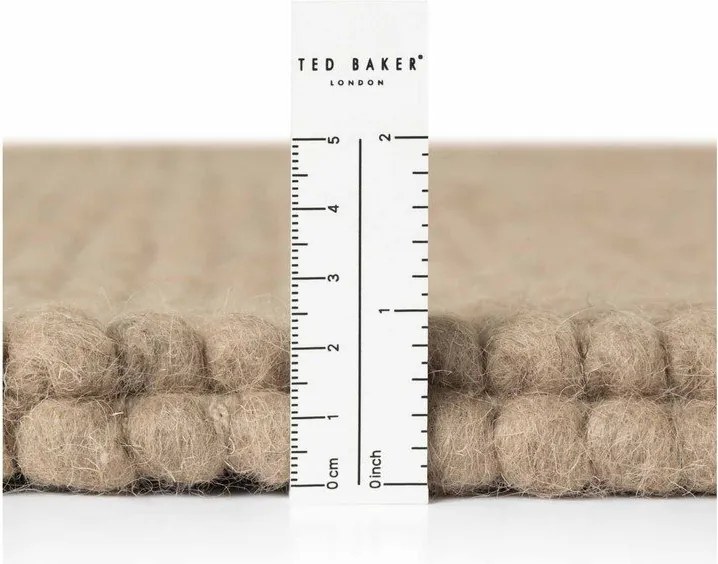 Wełniany okrągły dywan tkany ręcznie w naturalnym kolorze ø 200 cm Richmond Diana – Ted Baker