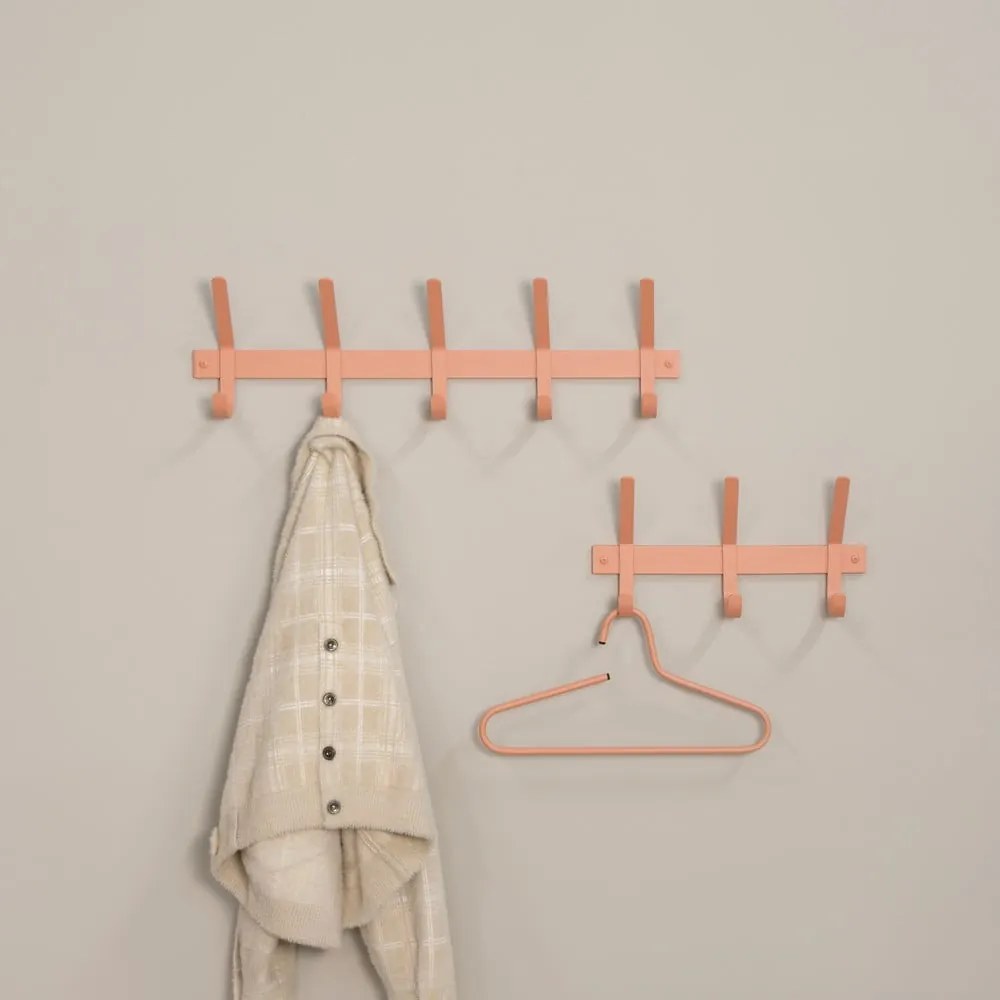 Łososiowy metalowy wieszak ścienny 40 cm Dexter – Spinder Design