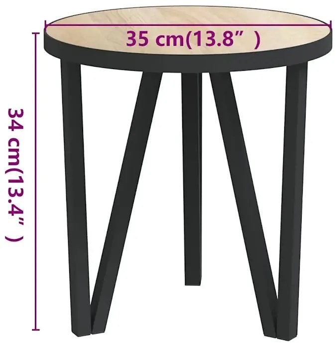 Stolik kawowy w kolorze dąb sonoma W9-H01