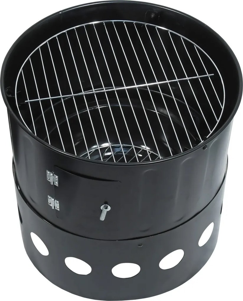 Cattara Gril - wędzarnia na węgiel drzewny Pisa 3w1, 40 x 80 x 40 cm