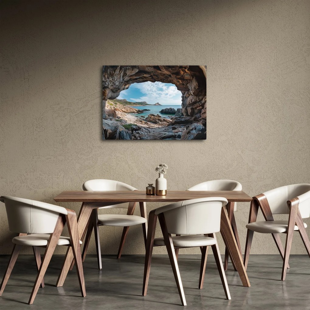 Obraz - Jaskinia przy morzu (70x50 cm)