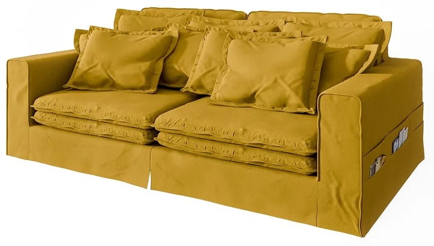 Żółta sofa 236 cm Nora – Ropez