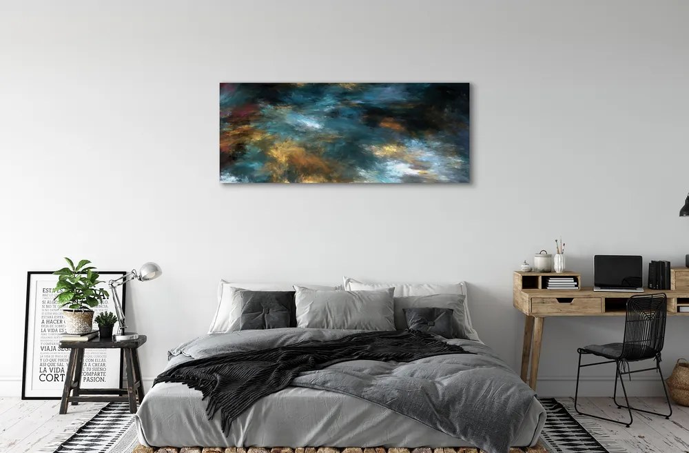 Zdjęcie na płótnie Abstrakcyjne Kolorowe Mazaje