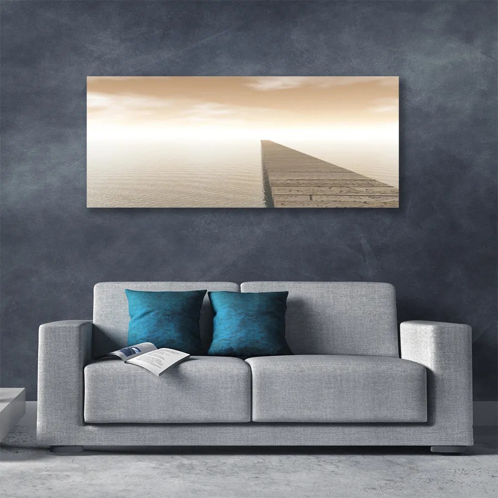 Obraz canvas Konstrukcja Molo o Poranku