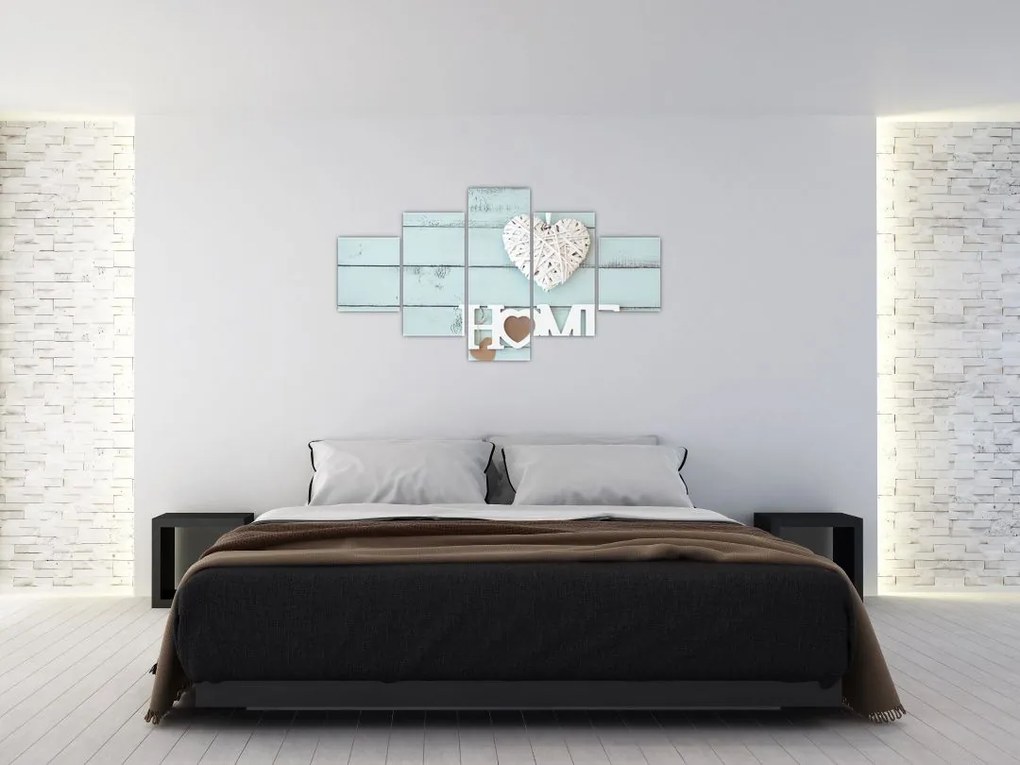 Obraz - I love home (125x70 cm)
